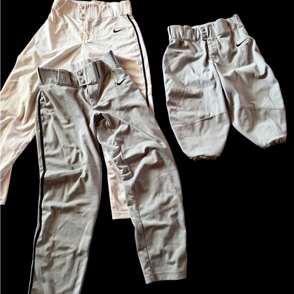 Nike Kids Gray and White Casual Pants Set